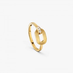 Bague Or et Diamant - Ruban