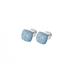 Boucles Argent polvere bleu...