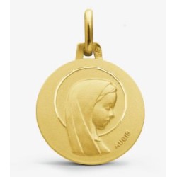 Médaille or Vierge auréole...