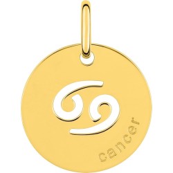 Médaille Or Zodiac Cancer