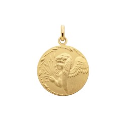 Médaille or Ange Lumière 18 mm