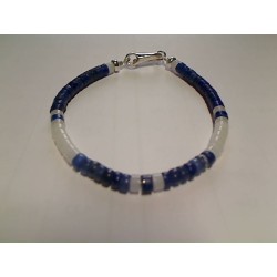 Bracelet Argent Kaya Bleu