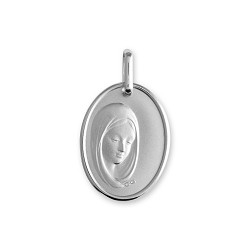 Médaille or Vierge - OR BLANC