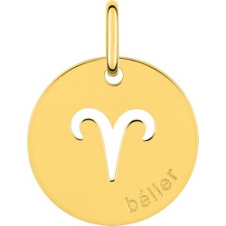 Médaille Or zodiac Bélier