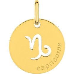 Médaille Or zodiac Capricorne