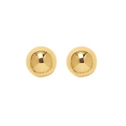 Boucles Or Boule 6 mm