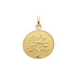 Médaille Or Galet Arbre de...