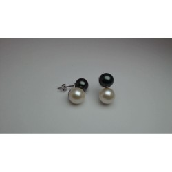 Boucles argent & Perles de...