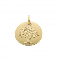 Médaille Or Galet Arbre de...