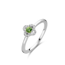 Bague Or et Saphir Vert &...