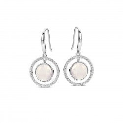 Boucles Argent Oxydes & Nacre