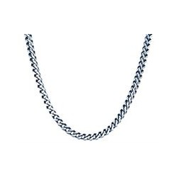 Collier Acier PVD Bleu...