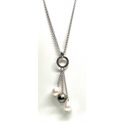 Collier argent & Perle de...