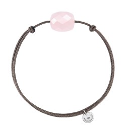 Bracelet Argent Quartz rose...