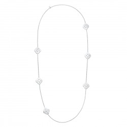 Collier Argent sautoir -...