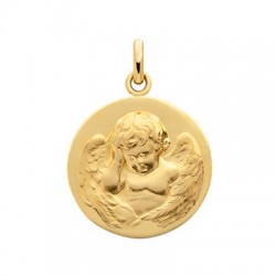 Médaille or Ange Penseur 18 mm