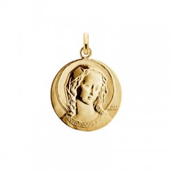 Médaille or Vierge Virgo...