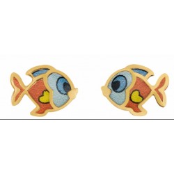 Boucles Or pour Enfant Poisson