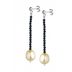 Boucles argent & Perles de...