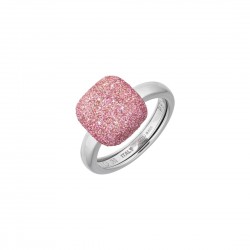 Bague Argent polvere rose...